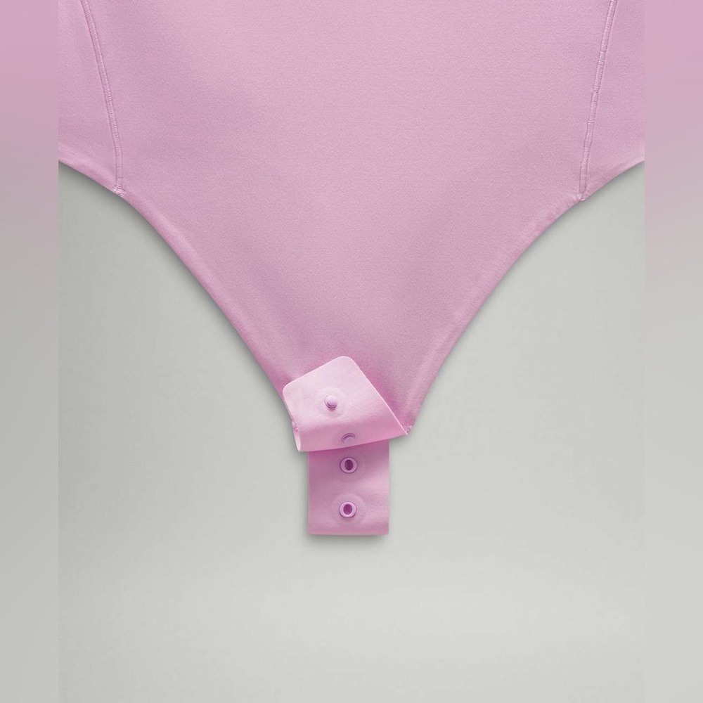 Lululemon Wundermost Ultra-Soft Nulu High-Neck Sleeveless Bodysuit - Vital Pink - Picture 2 of 7